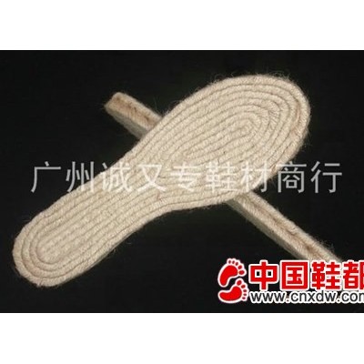 供应麻中底 麻底 麻鞋底 穿线麻中底 双层麻中底