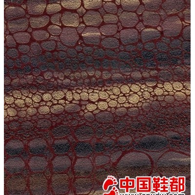 A396-枣红 经编麂皮绒印花