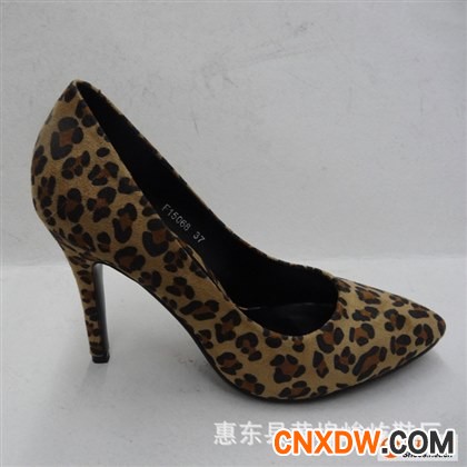 【优质新品】供应豹纹气质淑女单鞋 韩版时尚OL风单鞋