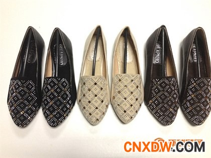 批发出口平底鞋 尖头鞋 玻璃水钻鞋 深口女单鞋 平底女单鞋shoe