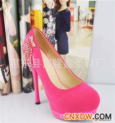 2013批发秋季新款单鞋水晶珠时尚韩版超高跟女鞋