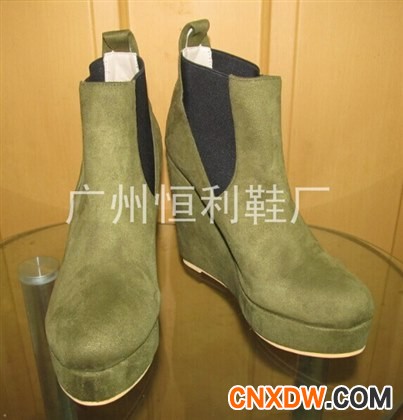 时尚女靴高跟鞋短靴看图打样开发订做鞋厂