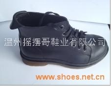 英伦真皮男士休闲潮流高帮鞋
