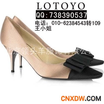 低跟鞋LOTOYO 女鞋 高跟鞋 低跟鞋-QC642D