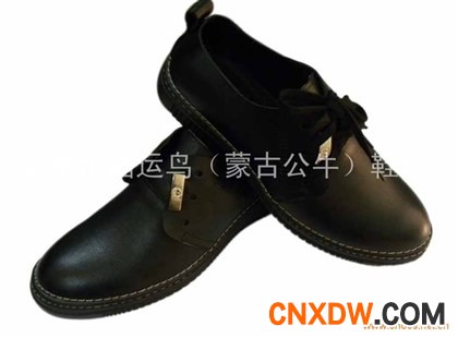 男士休闲皮鞋  坡底