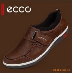 Z#最新款ecco爱步男子商务休闲皮鞋..
