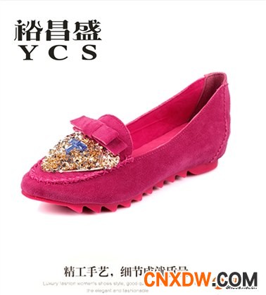 爆款热销 2014春秋新款真皮尖头内增高平底豆豆鞋女鞋单鞋批发