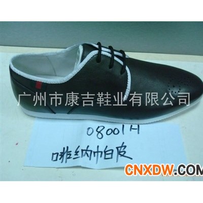 啡色纳帕皮高档男鞋