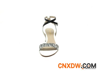 TIMOTHY&CO./迪迈奇 2014新款真皮镶钻简单高跟女凉鞋