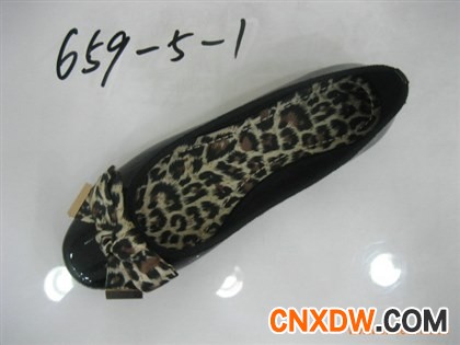 pu 豹纹 枫叶 带蝴蝶结 平底休闲鞋船鞋芭蕾鞋