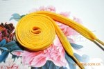Z《优惠批发》橘色涤纶扁鞋带