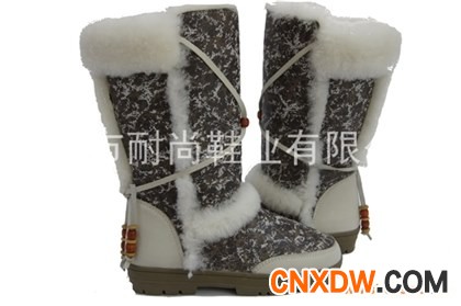 【耐尚】批发正品UGG雪地靴 中筒 保暖靴 羊 皮毛一体雪地靴