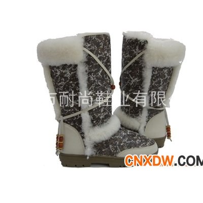 【耐尚】批发正品UGG雪地靴 中筒 保暖靴 羊 皮毛一体雪地靴