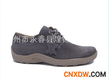 蜡感牛反毛皮 男鞋休闲