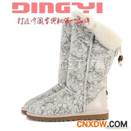丁伊8064高筒潮流女式雪地靴