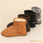 Z正品头层牛皮短筒雪地靴34-42码 6色