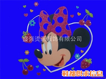 3D渐变组合植毛章 植绒章 袖章烫画 徽标烫画 袖标烫画 徽章烫画