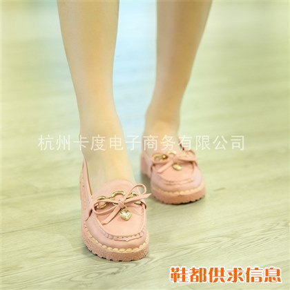 蝴蝶结厚底豆豆鞋韩版浅口女鞋   淘宝货源 一件代发