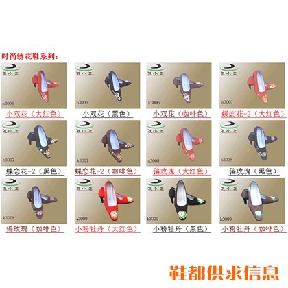 时尚绣花布鞋系列