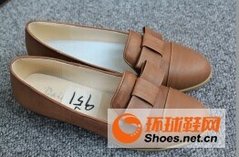 950蝴蝶结小圆头低跟单鞋