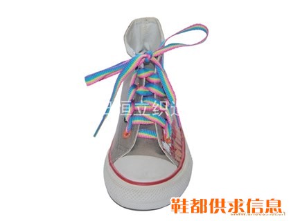 多色彩虹鞋带