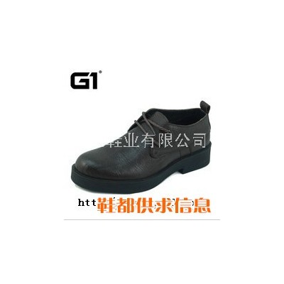 G1新款商务正装男鞋 韩版潮流板鞋 英伦男鞋磨砂黑色高帮皮鞋军鞋