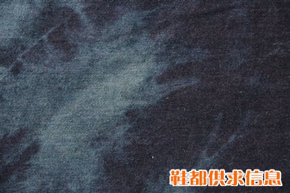 牛仔布扎花深兰