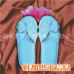 蝴蝶结毛巾布拖鞋