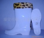Z供应511女士白色棉雨鞋