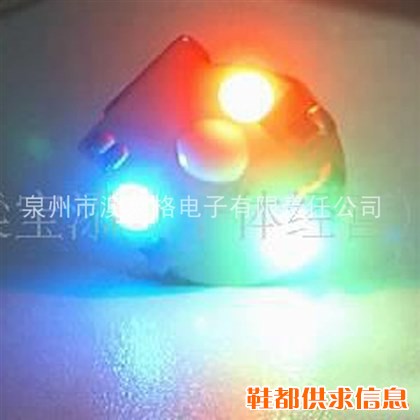 直销LED七彩鞋灯、防水鞋灯、LED电子鞋灯 、音乐鞋灯