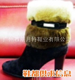 新潮时尚兔毛女款短靴