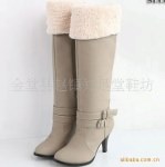 Z女靴日韩杂志高筒女靴修长高跟女靴..