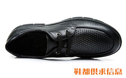 时尚透气鞋镂空皮鞋
