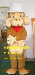 广东行走人偶卡通服装，舞台表演服装大耳猴