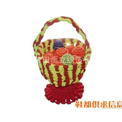鞋带编织品--花篮