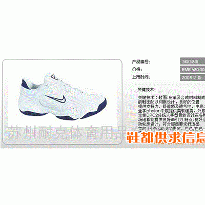 男子网球鞋 310132-111