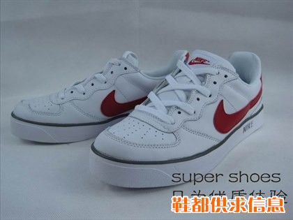 耐克白红男士休闲鞋批发