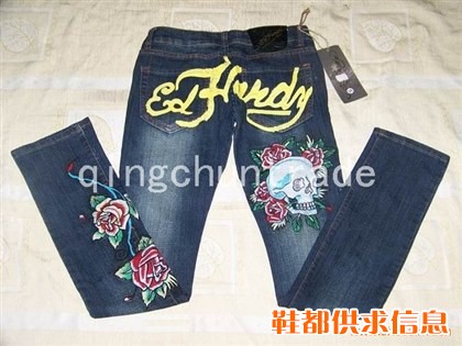 Supply lowest price ED Hardy women and men jeans